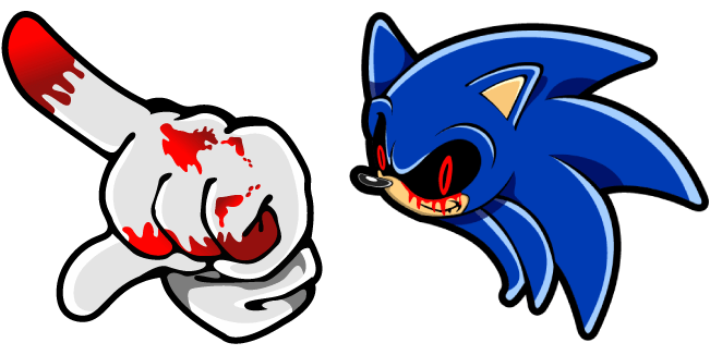 Sonic.exe Cursor - Evil Sonic Mouse Cursor - Sweezy Custom Cursors
